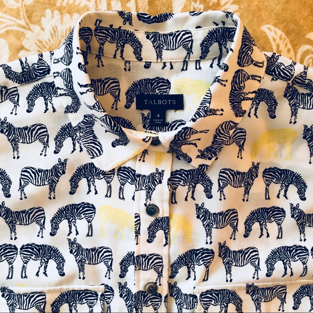 Talbot’s Zebra Top - Picture 3 of 3